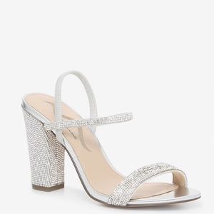 Nina Sanchia Slingback Sandal || women’s silver heels pumps
